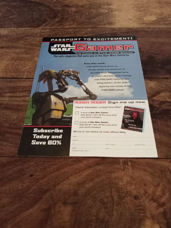 Star Wars Gamer Magazine Issue Number Special Preview Lucas Books