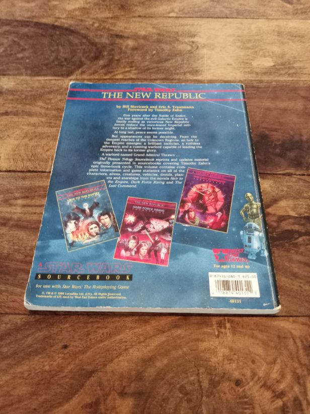 Star Wars Thrawn Trilogy Sourcebook WEG 40131 West End Games 1996