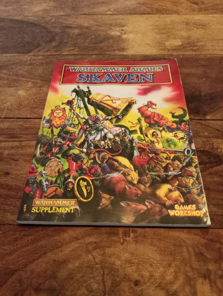 Warhammer Armies Skaven Army Book Games Workshop 1993
