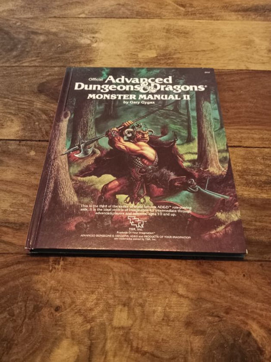 AD&D Monster Manual II Hardcover Advanced Dungeons & Dragons TSR 2016 AD&D 1983