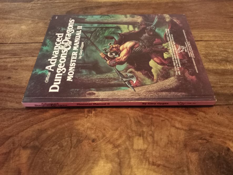 AD&D Monster Manual II Hardcover Advanced Dungeons & Dragons TSR 2016 AD&D 1983