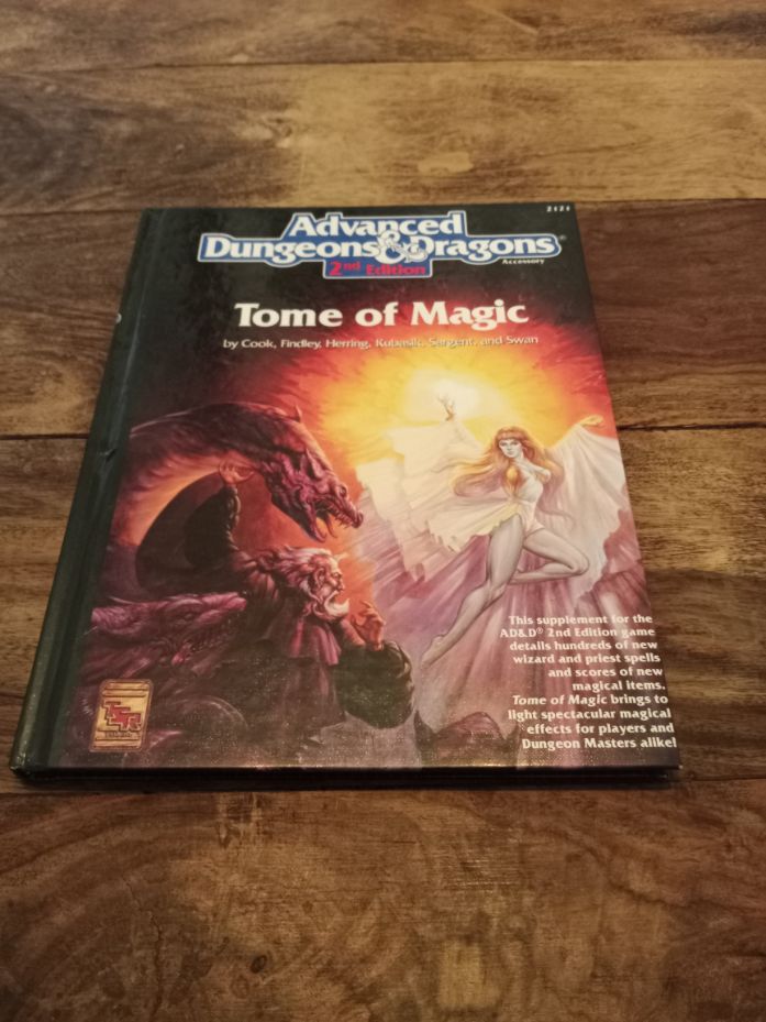 AD&D Tome Of Magic Hardcover Advanced Dungeons & Dragons TSR 2121 AD&D 1991