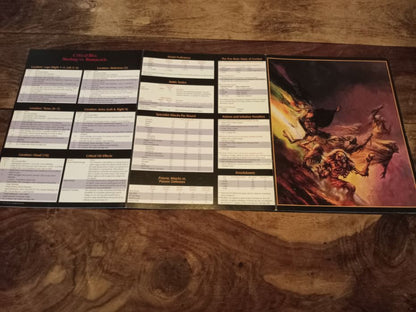 Dungeon Master Screen TSR AD&D Advanced Dungeons & Dragons