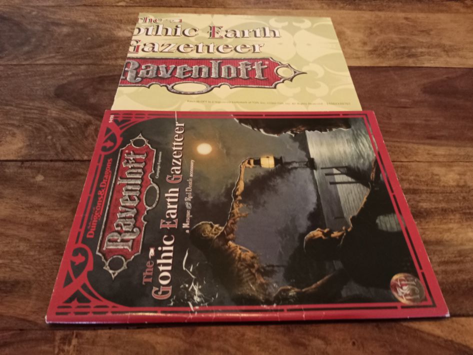 Ravenloft The Gothic Earth Gazetteer With Map TSR 9498 AD&D 1995