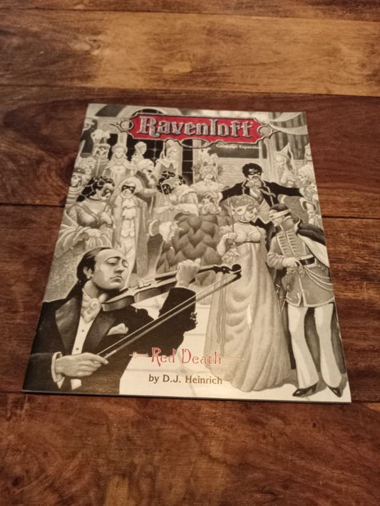 Ravenloft Red Death Masque Of The Red Death TSR 1103 AD&D 1994