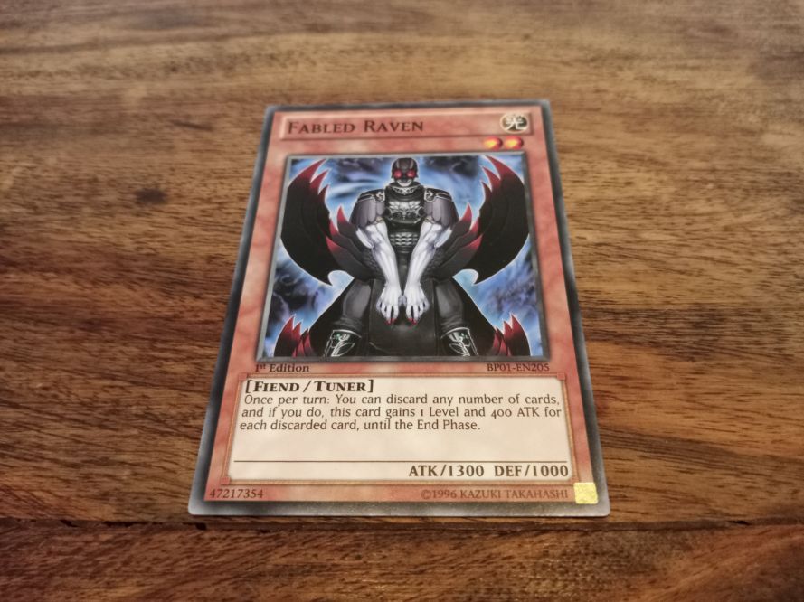 Yu-Gi-Oh! Fabled Raven Card (DT07-EN012) - Duel Terminal 7A Parallel Rare - Tuner Monster