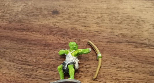 Orc Fighter With Bow Metal Miniature