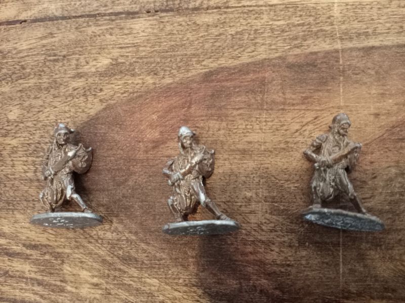 Undead With Sword and Shield Metal Miniature