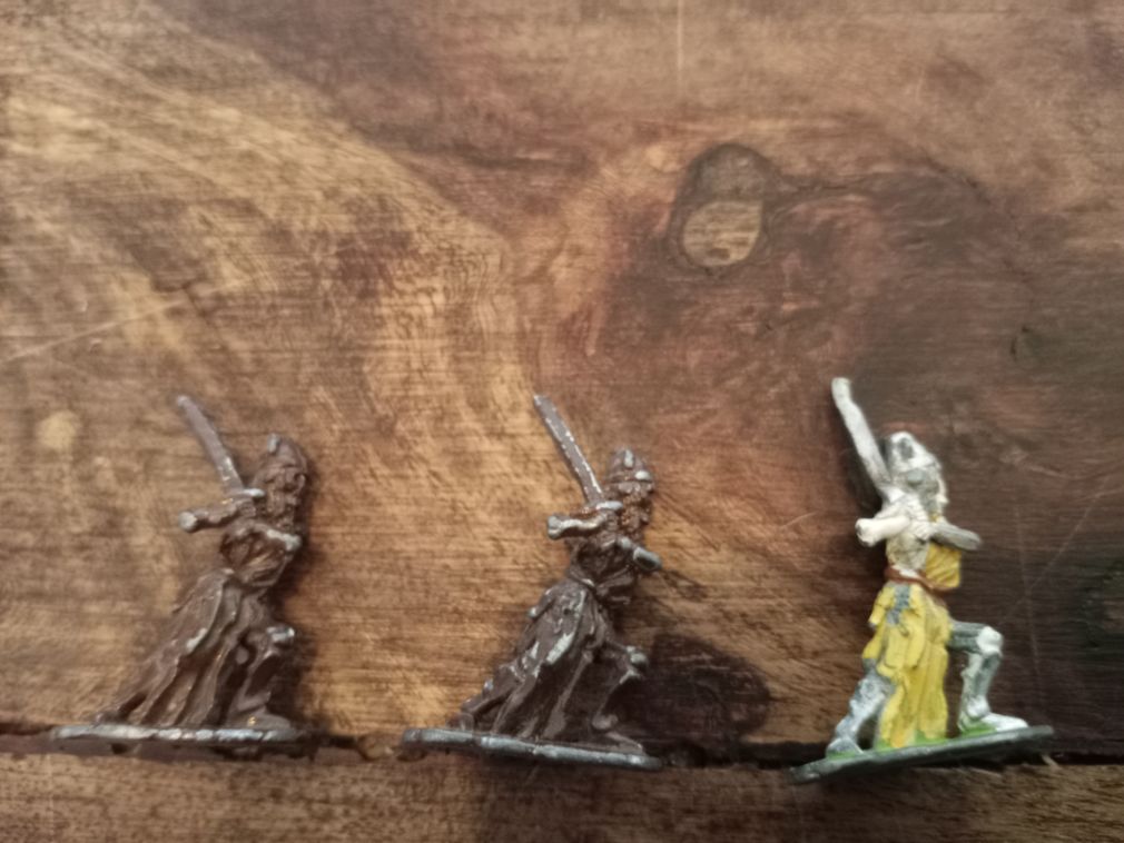 Undead With Sword Metal Miniature