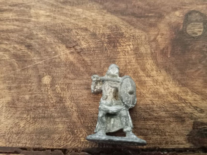 Fighter with Sword and Shield Metal Miniature