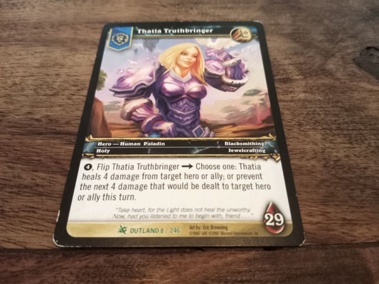 World of Warcraft Thatia Truthbringer Outland Trading Card