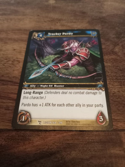 World of Warcraft Pardo Tracker Legion Trading Card