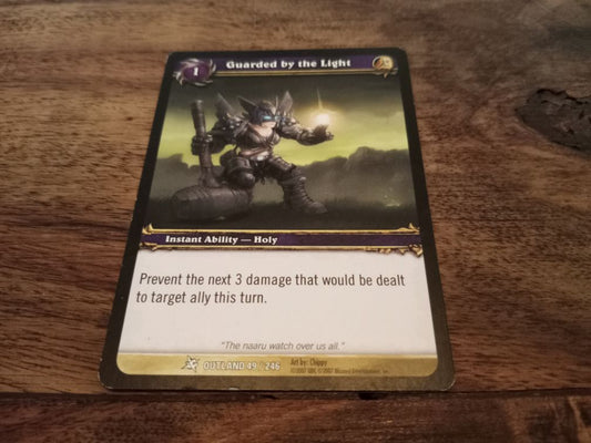 World of Warcraft Guarded by the Light Outland Trading Card