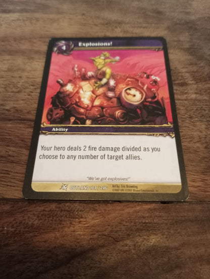World of Warcraft Explosions! Outland Trading Card