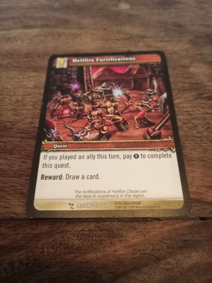 World of Warcraft Hellfire Fortifications Legion Trading Card