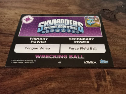 Skylanders Wrecking Ball Trading Cards