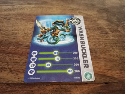 Skylanders Wash Buckler Trading Cards