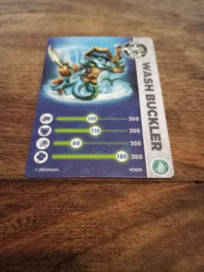 Skylanders Wash Buckler Trading Cards