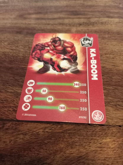 Skylanders Ka-Boom Trading Cards