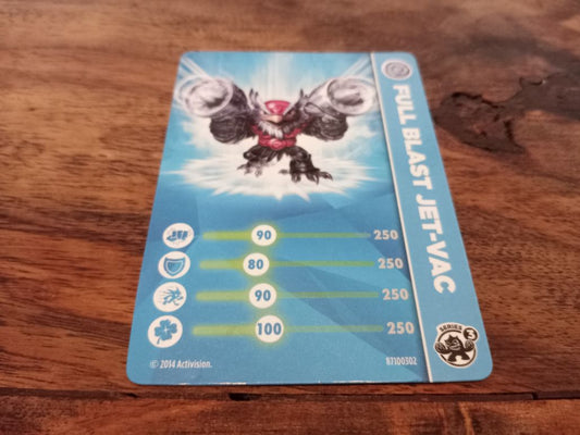 Skylanders Full Blast Jet-Vac Trading Cards