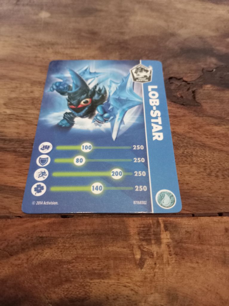 Skylanders Lob-Star Trading Cards