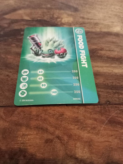 Skylanders Food Fight Trading Cards