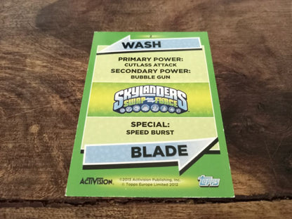 Skylanders Wash Blade Topps Trading Cards