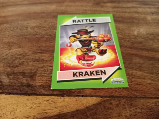 Skylanders Rattle Kraken 105 Topps Trading Cards