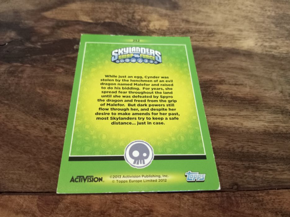 Skylanders Phantom Cynder 252 Topps Trading Cards