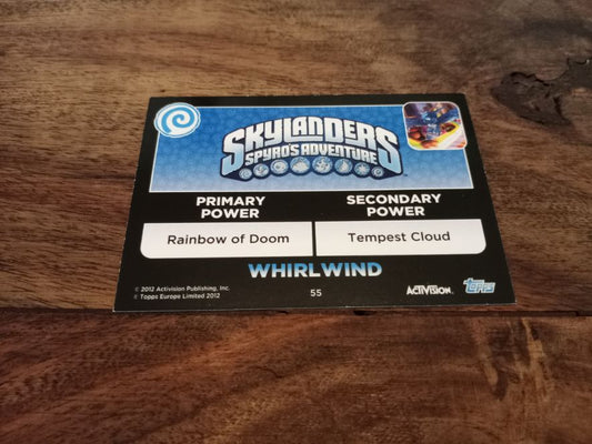 Skylanders Whirlwind 55 Topps Trading Cards
