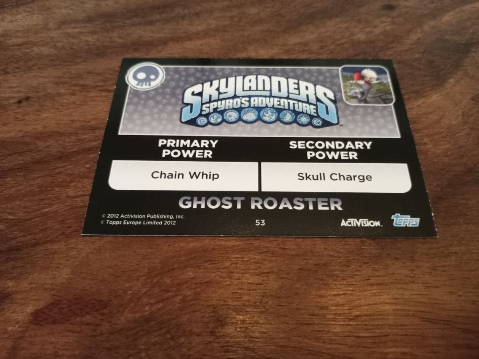 Skylanders Ghost Roaster 53 Topps Trading Cards