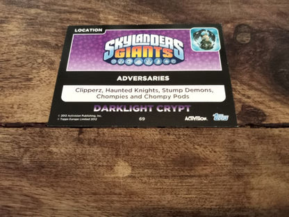 Skylanders Darklight Crypt 69 Topps Trading Cards