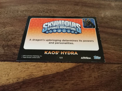 Skylanders Kaos' Hydra 123 Topps Trading Cards