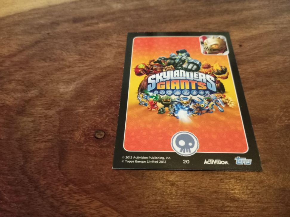 Skylanders Ghost Roaster 20 Topps Trading Cards