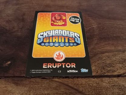 Skylanders Eruptor C2 Topps Trading Cards
