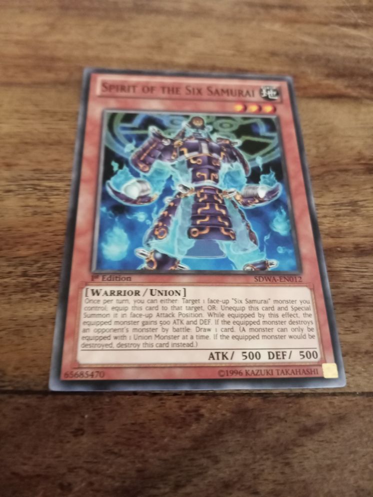 Yu-Gi-Oh! Spirit of the Six Samurai SDWA-EN012 – AllRoleplaying.com