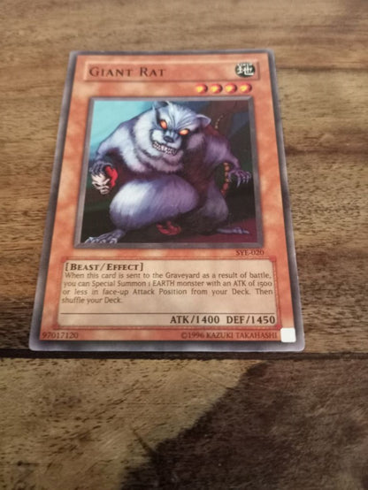 giant rat yugioh card Yu-Gi-Oh! Giant Rat SYE-020 – AllRoleplaying.com