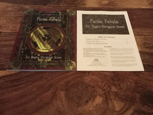 Ars Magica Storyguide Screen and Booklet 4th Ed Parma Fabula Atlas Games