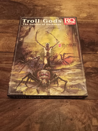 RuneQuest Troll Gods Box Set Avalon Hill 1989