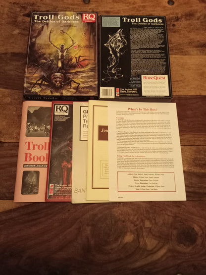 RuneQuest Troll Gods Box Set Avalon Hill 1989