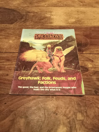 Greyhawk Adventures Folk, Feuds, and Fractions AD&D TSR