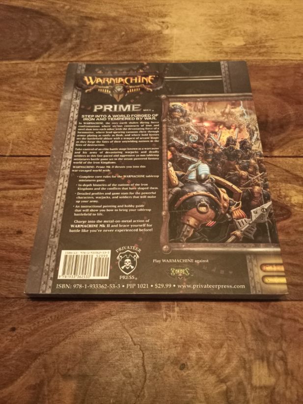 Warmachine Prime Mk II Privateer Press 2010