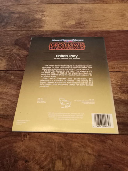 Greyhawk Child's Play WG10 AD&D 2nd Ed TSR 1989