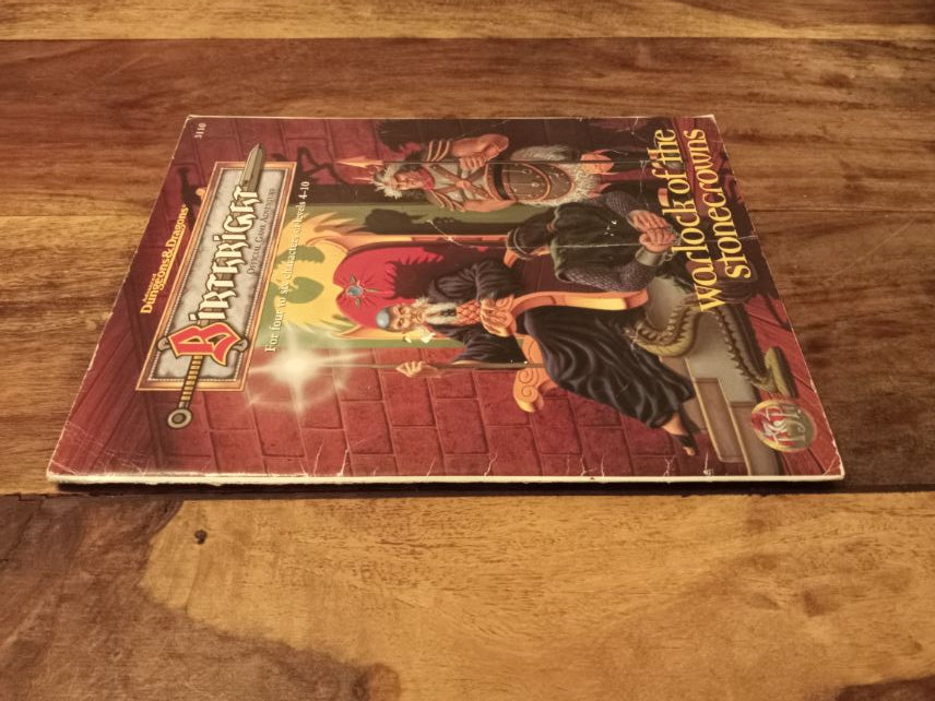 AD&D Birthright Warlock of the Stonecrowns TSR 3110 Dungeons & Dragons TSR 1995