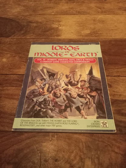 MERP Lords of Middle-Earth #3 Hobbits, Dwarves, Ents, Orcs & Trolls 1st Ed I.C.E. 1988