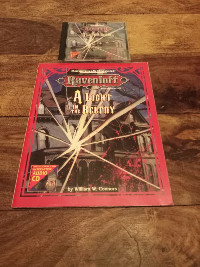 Ravenloft A Light In The Belfry With CD and Map Dungeons and Dragons