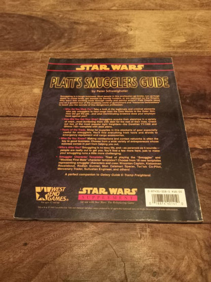 Star Wars Platt's Smugglers Guide WEG 40141 West End Games 1997