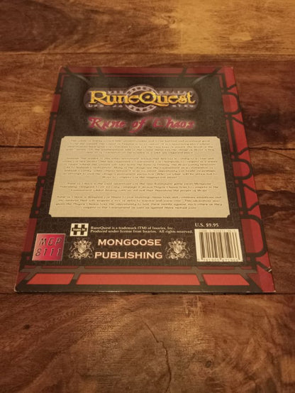 RuneQuest Rune of Chaos, Glorantha The Second Age Mongoose 2006