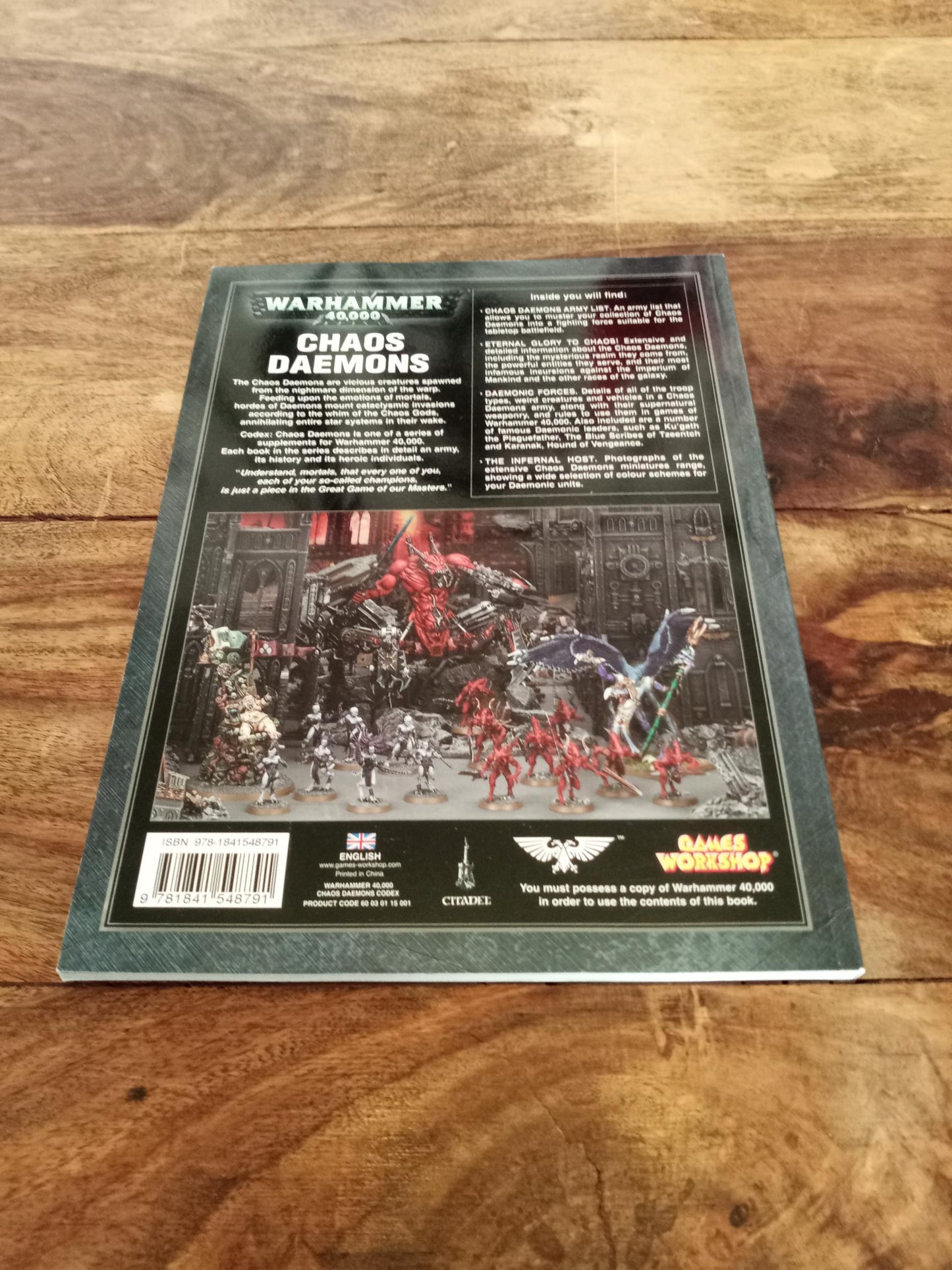 Warhammer 40k Chaos Daemons Codex 4th Edition Games Workshop