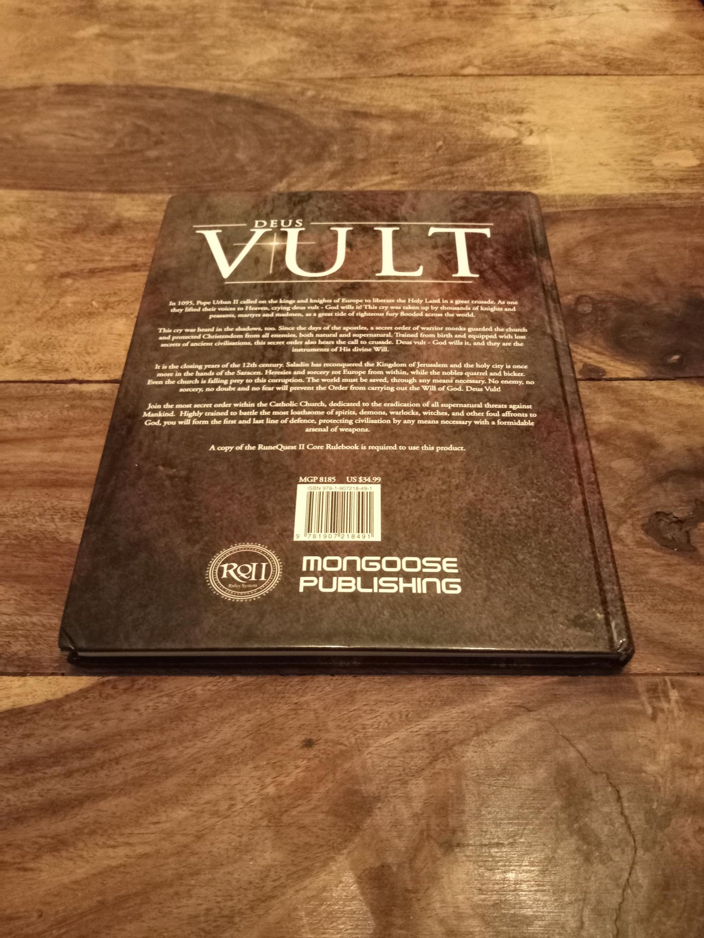 Deus Vult Core Rulebook Hardcover Mongoose Publishing 2010